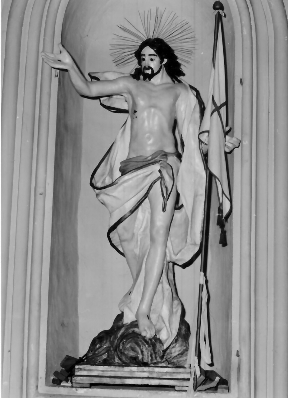 Cristo risorto (statua, opera isolata) - bottega Italia meridionale (fine/inizio secc. XVIII/ XIX)