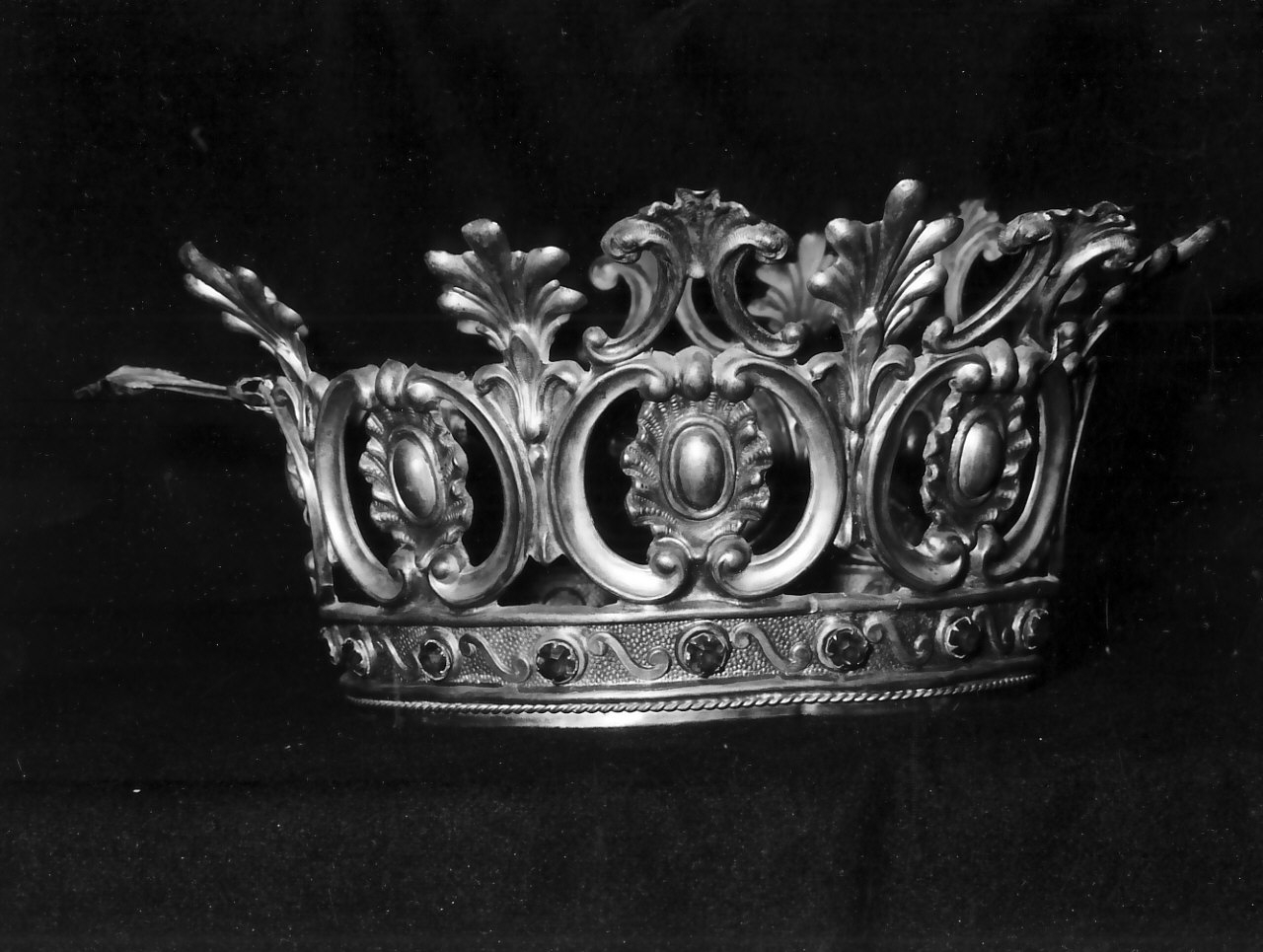 corona da statua, opera isolata - bottega Italia meridionale (sec. XIX)