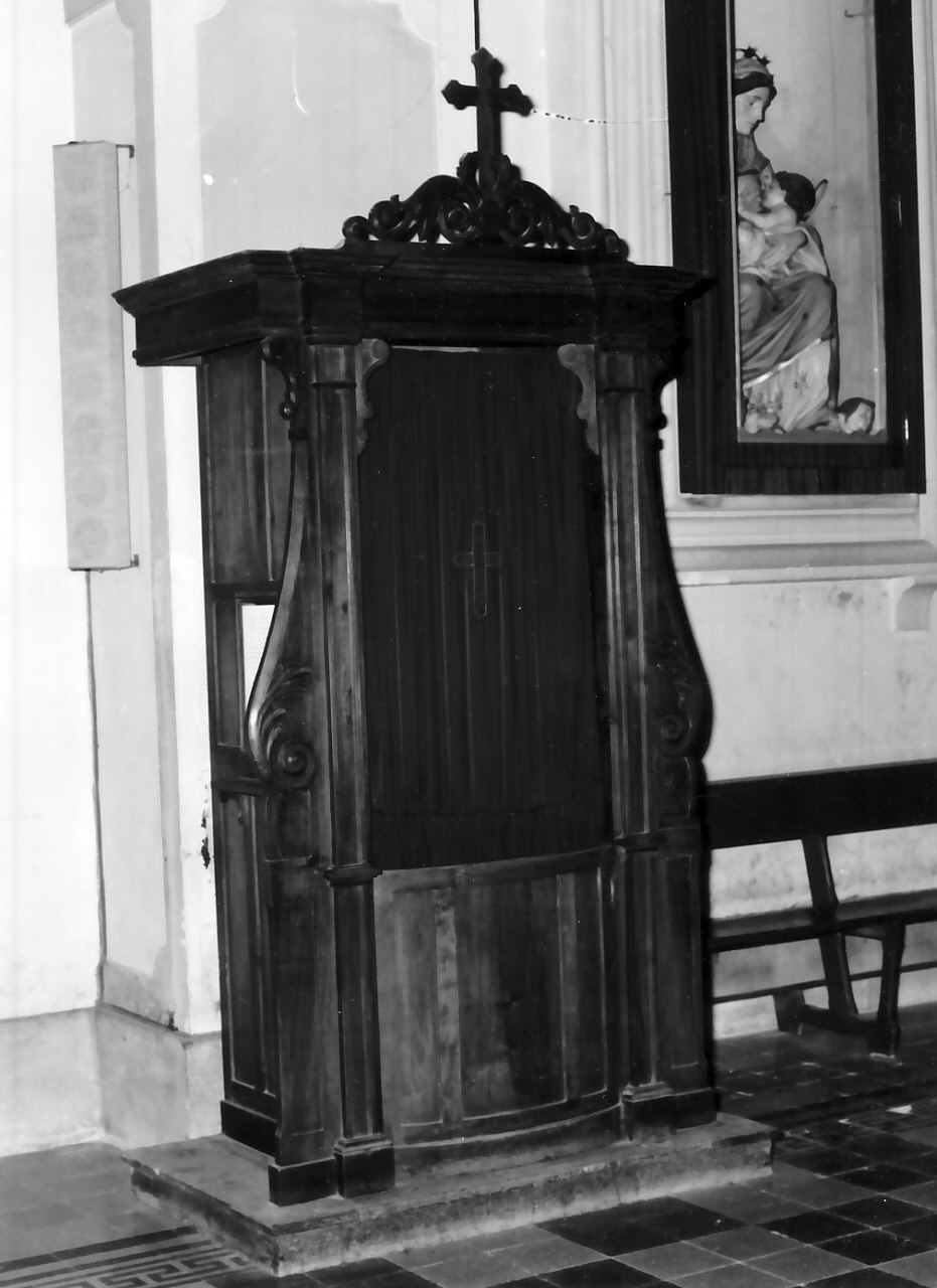 confessionale, opera isolata - bottega calabrese (secc. XVIII/ XIX)
