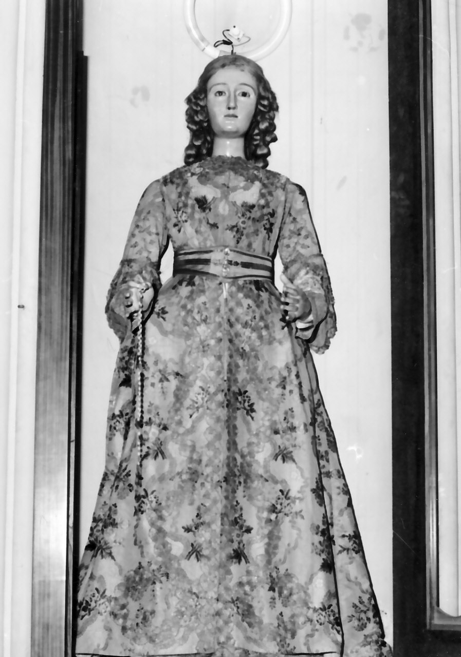 Madonna del Rosario (manichino, opera isolata) - manifattura calabrese (sec. XIX)