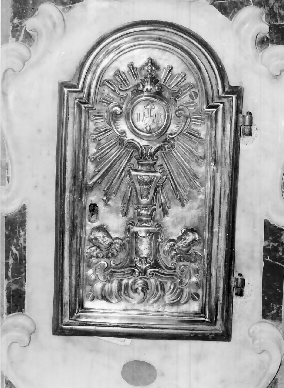 sportello di tabernacolo, opera isolata - bottega napoletana (sec. XVIII)