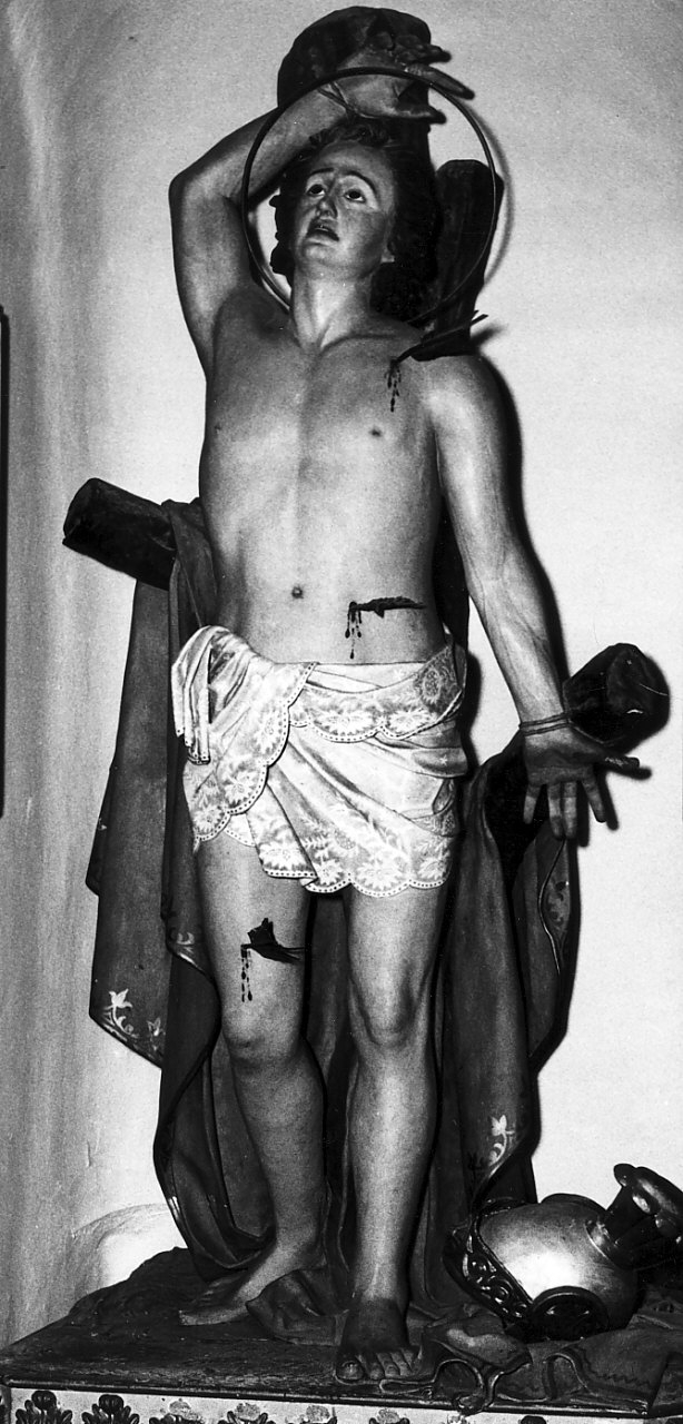 San Sebastiano (statua, opera isolata) - bottega Italia meridionale (sec. XIX)