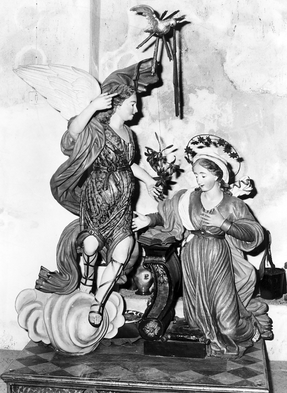 Annunciazione (gruppo scultoreo, opera isolata) - bottega calabrese (sec. XIX)
