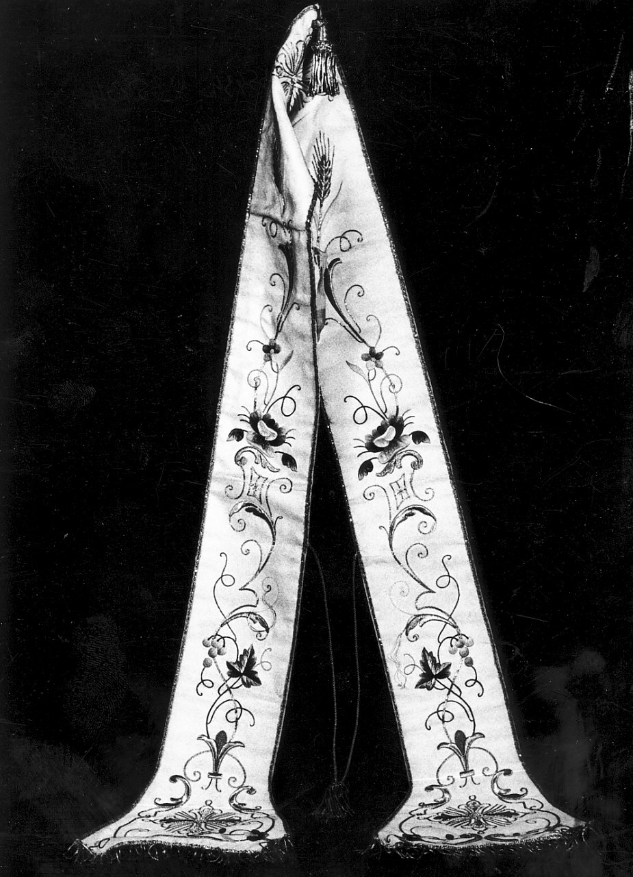 stola, opera isolata - manifattura calabrese (sec. XIX)