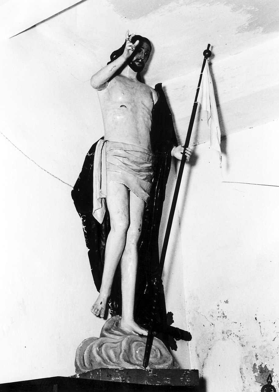 Cristo risorto (statua, opera isolata) - bottega Italia meridionale (secc. XIX/ XX)