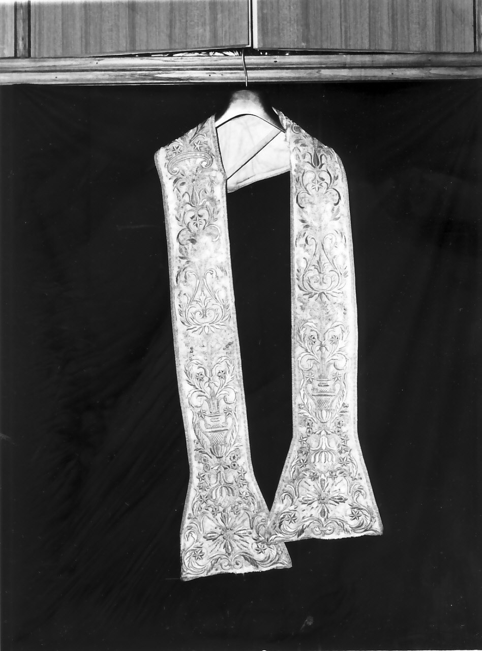 stola, opera isolata - manifattura calabrese (sec. XIX)