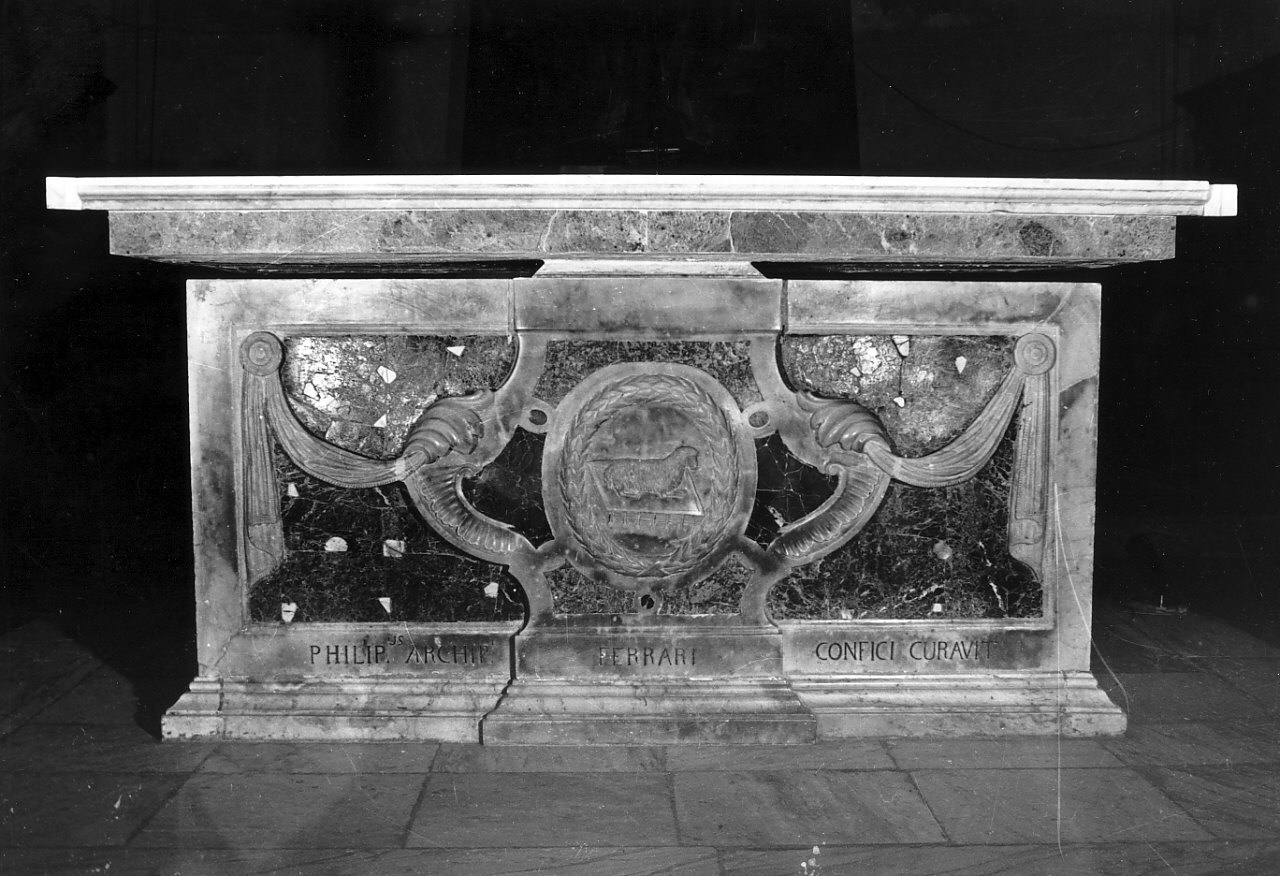 mensa d'altare, opera isolata di Pisani Salvatore (sec. XIX)