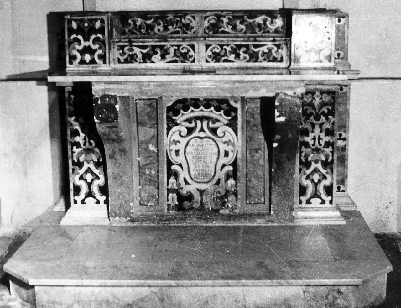 altare, opera isolata - bottega napoletana (sec. XVIII)