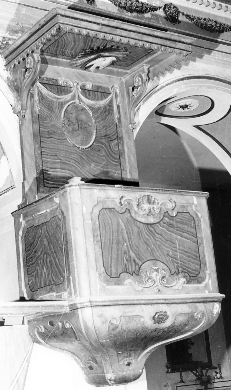 pulpito, opera isolata - bottega calabrese (sec. XVIII)
