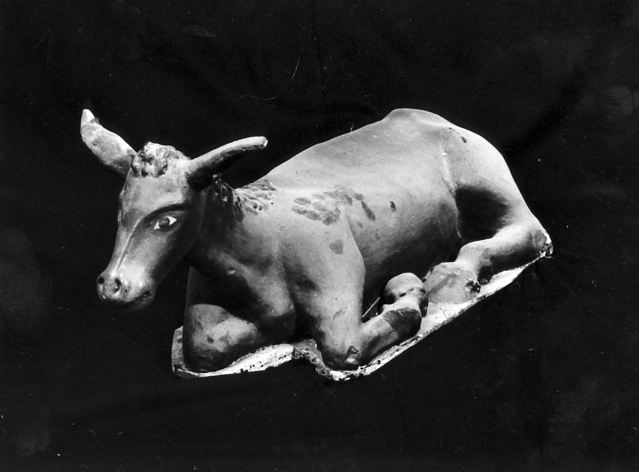 asino (statuetta, elemento d'insieme) di Spina Antonio (fine/inizio secc. XIX/ XX)