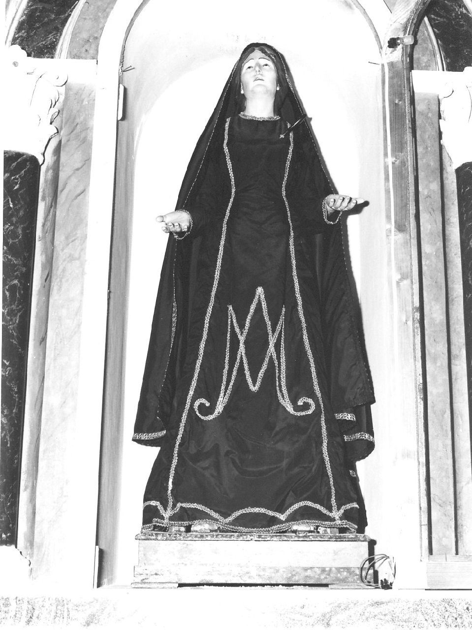 Madonna Addolorata (manichino, opera isolata) - bottega calabrese, manifattura calabrese (fine sec. XIX)