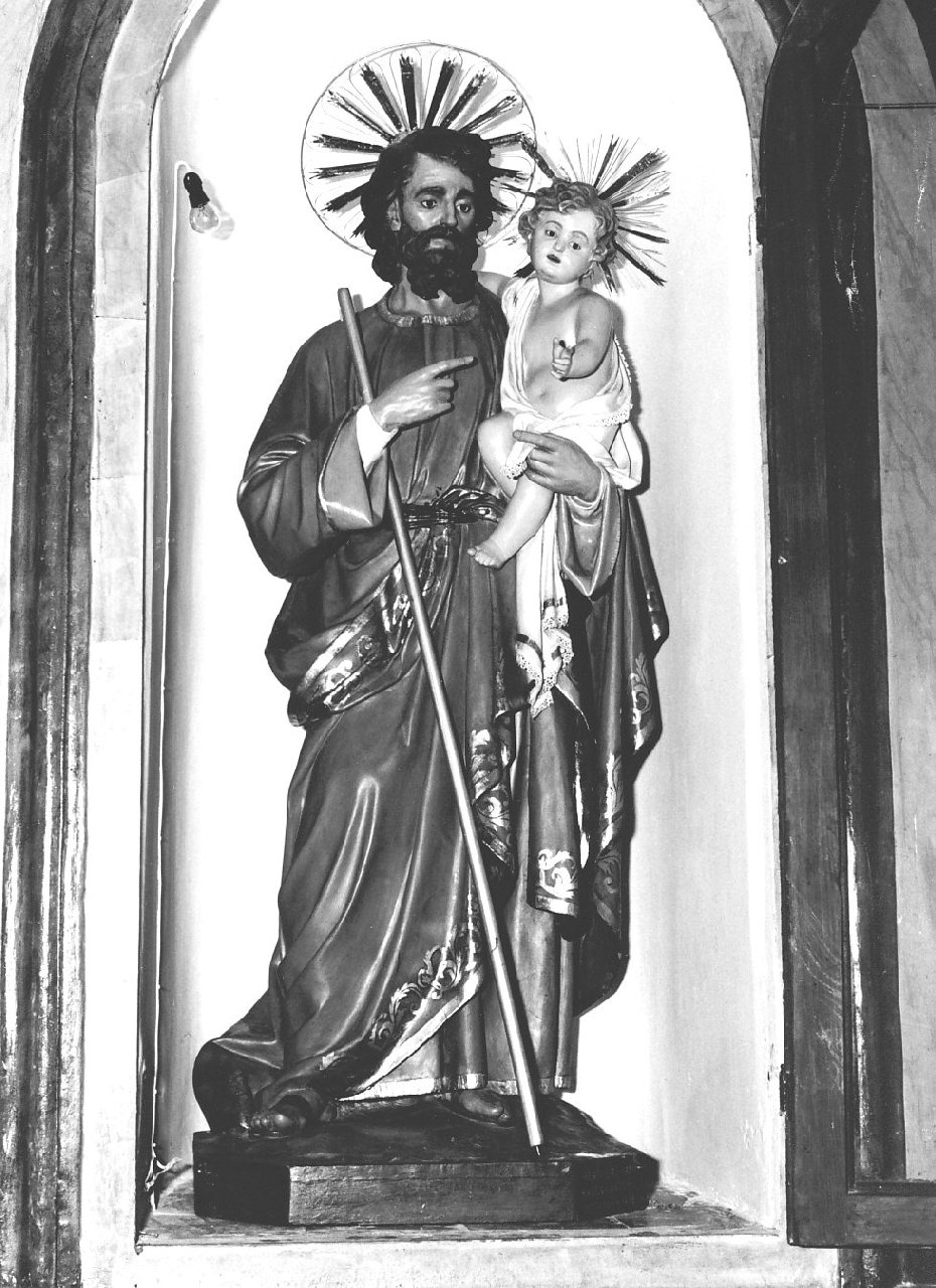 San Giuseppe e Gesù Bambino (statua, opera isolata) - bottega calabrese (fine sec. XIX)
