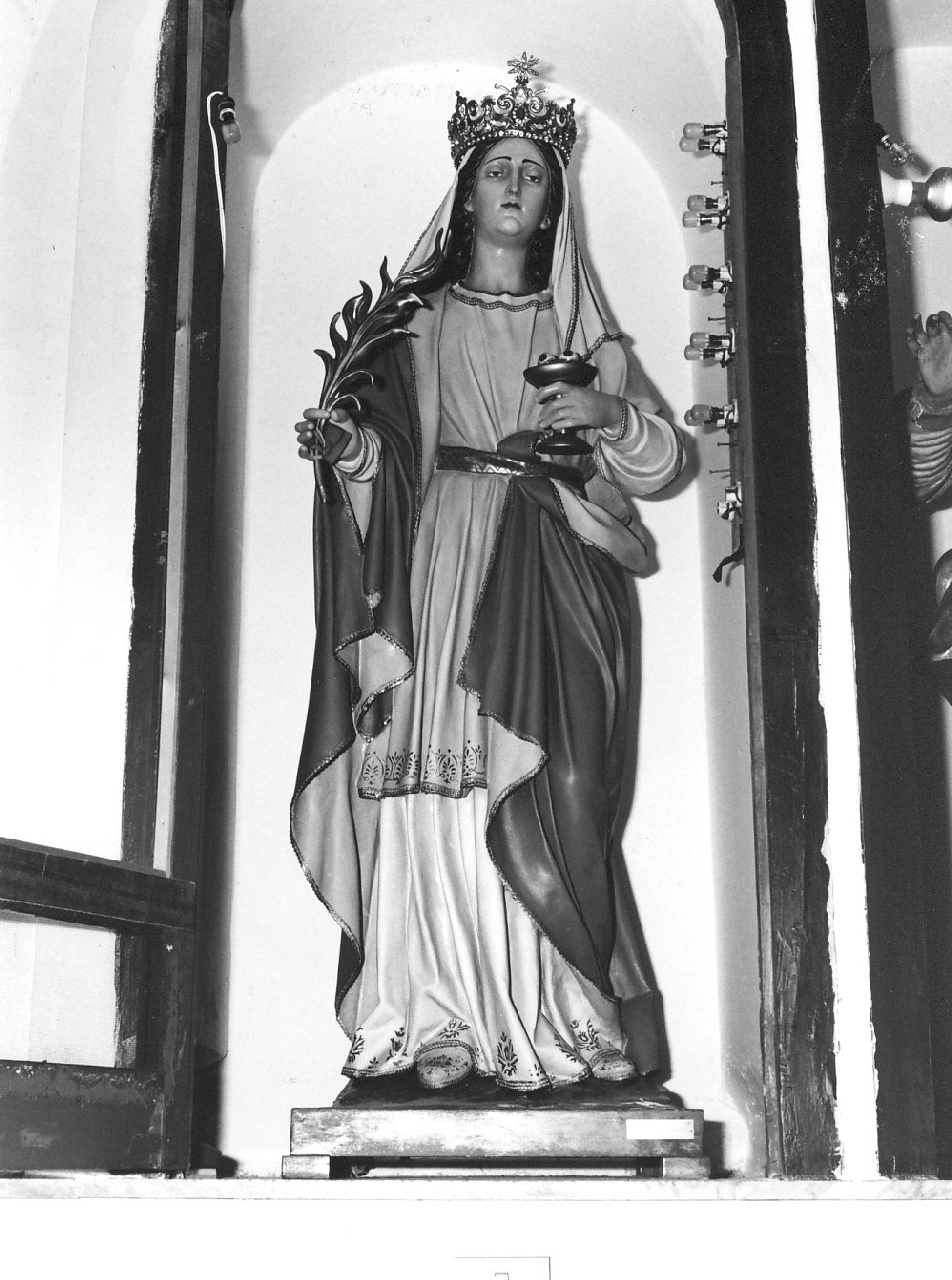 Santa Lucia (statua, opera isolata) di Malecore Giuseppe (inizio sec. XX)