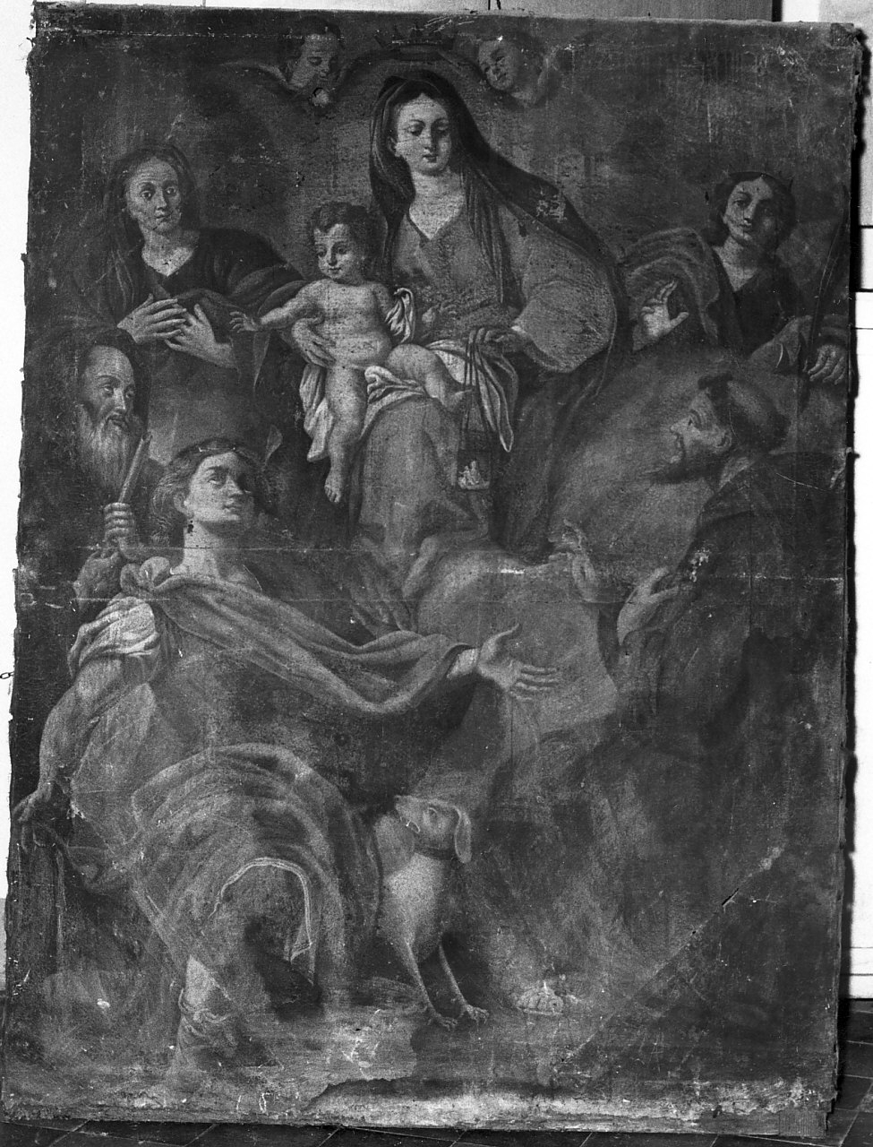 Madonna del Carmelo e santi (dipinto, opera isolata) - ambito Italia meridionale (fine/inizio secc. XVII/ XVIII)