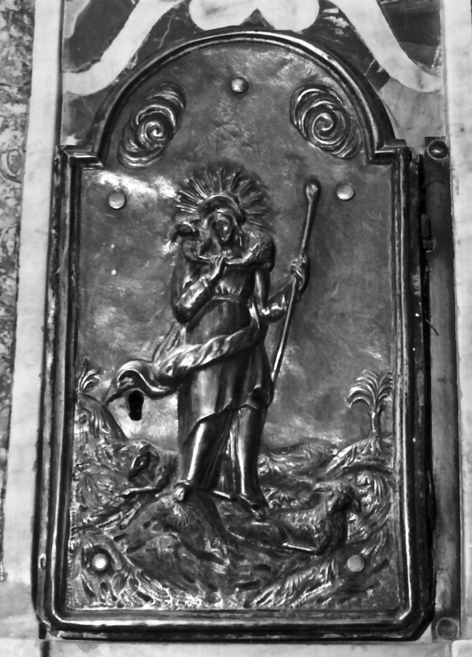 sportello di tabernacolo, opera isolata - bottega Italia meridionale (sec. XVIII, sec. XIX)