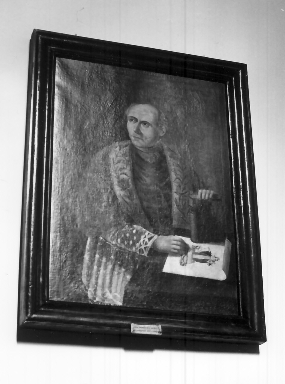 Don Domenico Luzio, ritratto di ecclesiastico (dipinto, opera isolata) - ambito calabrese (seconda metà sec. XIX)