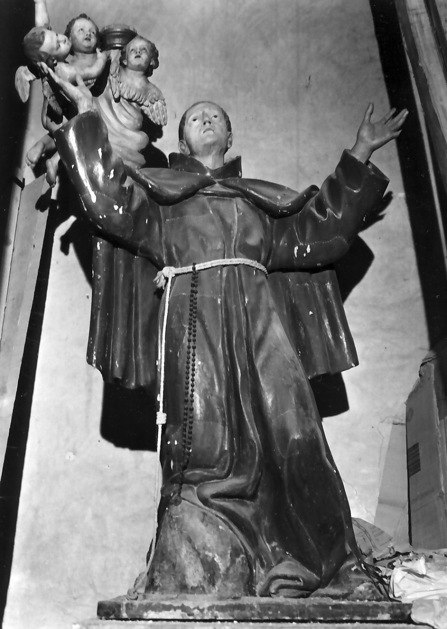 San Pasquale Baylon (gruppo scultoreo, opera isolata) - bottega Italia meridionale (fine/inizio secc. XVII/ XVIII)