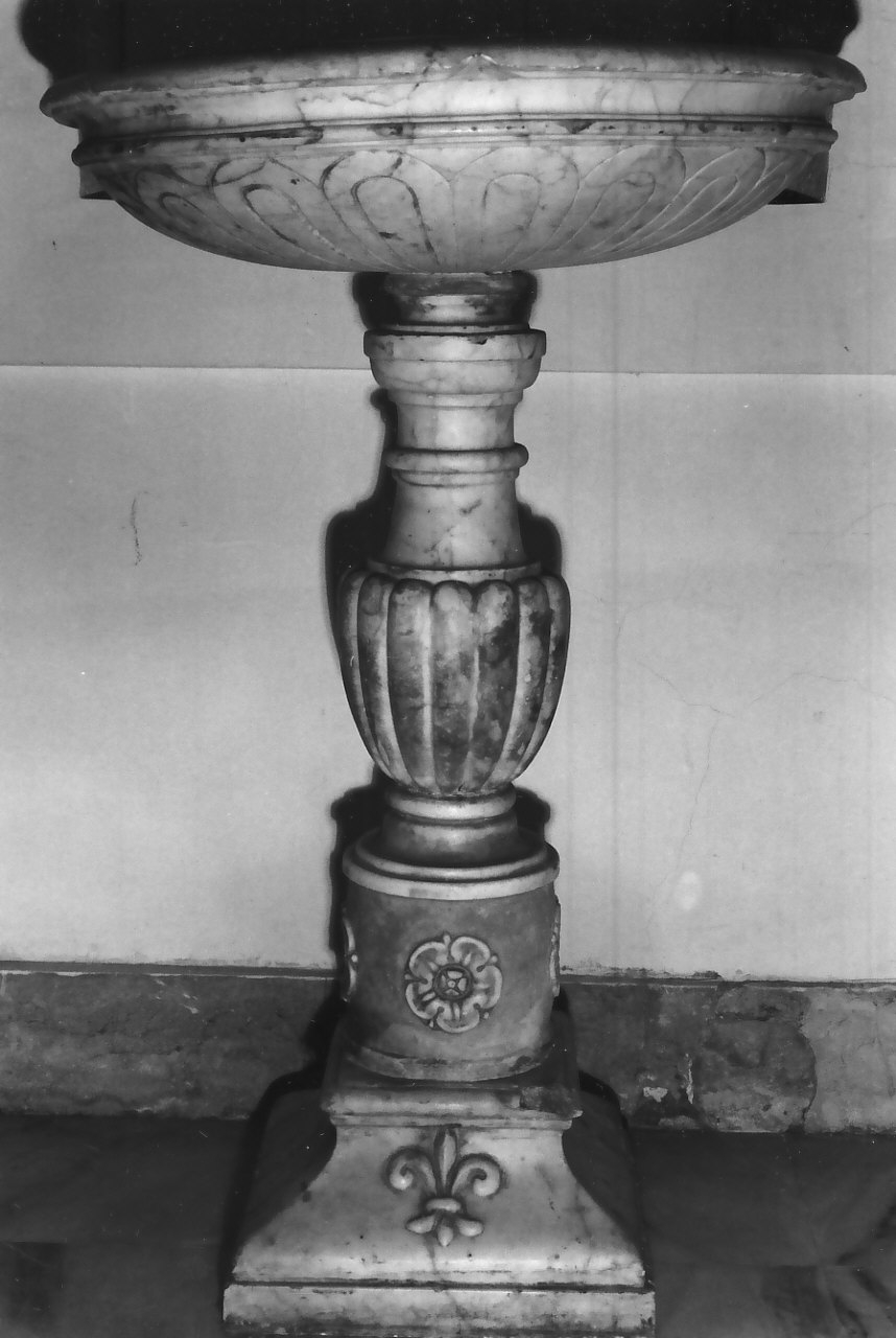 fonte battesimale, opera isolata - bottega calabrese (sec. XIX)
