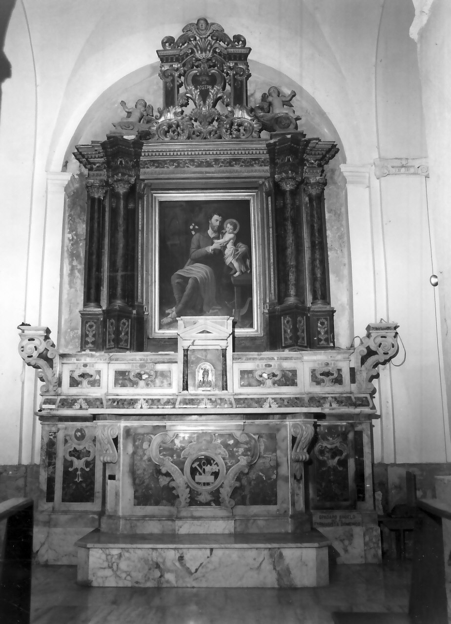 altare, opera isolata - bottega Italia meridionale (fine/inizio secc. XVIII/ XIX)