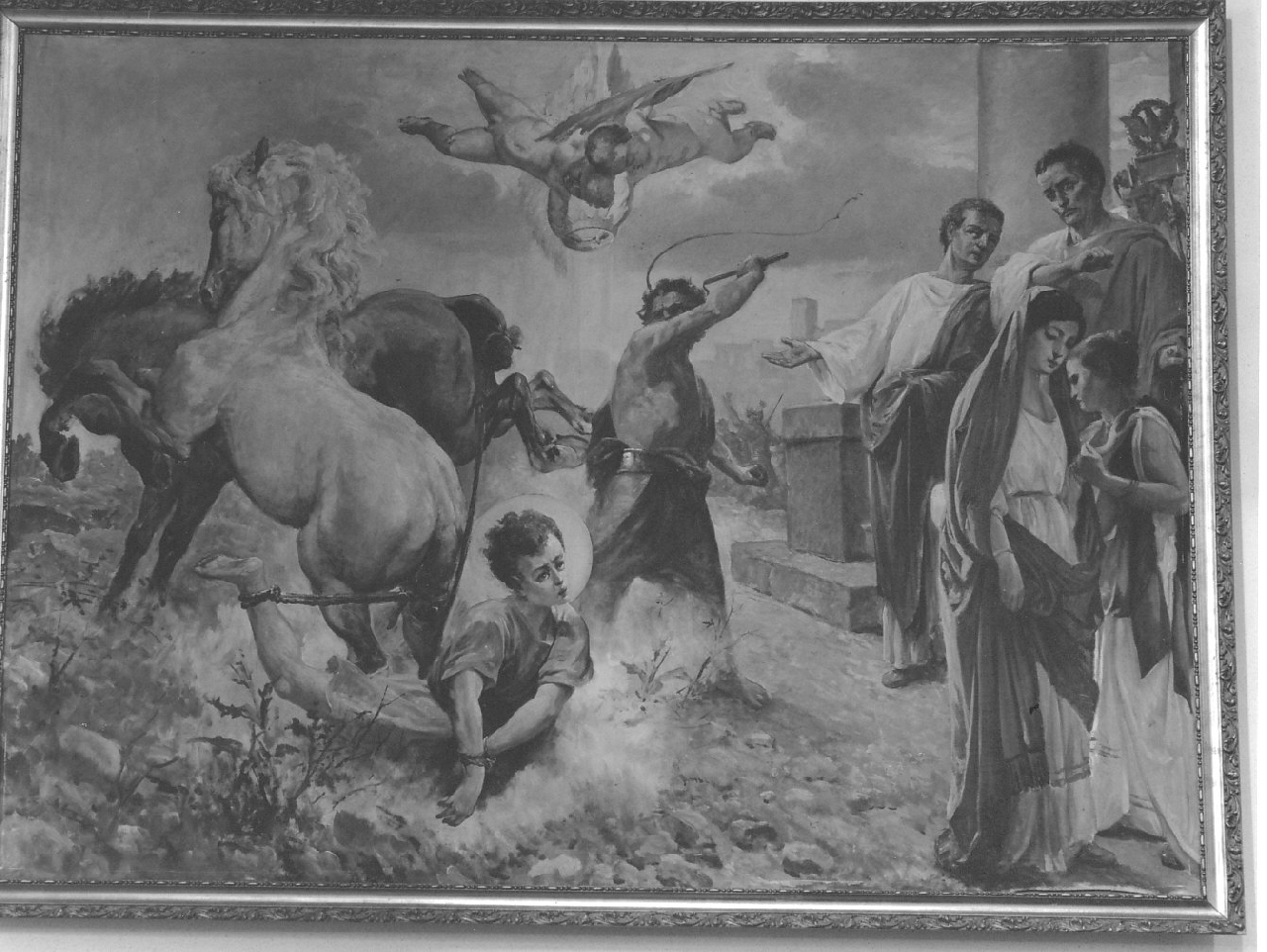 martirio di Sant'Ippolito (dipinto, opera isolata) di Grillo Domenico (inizio sec. XX)