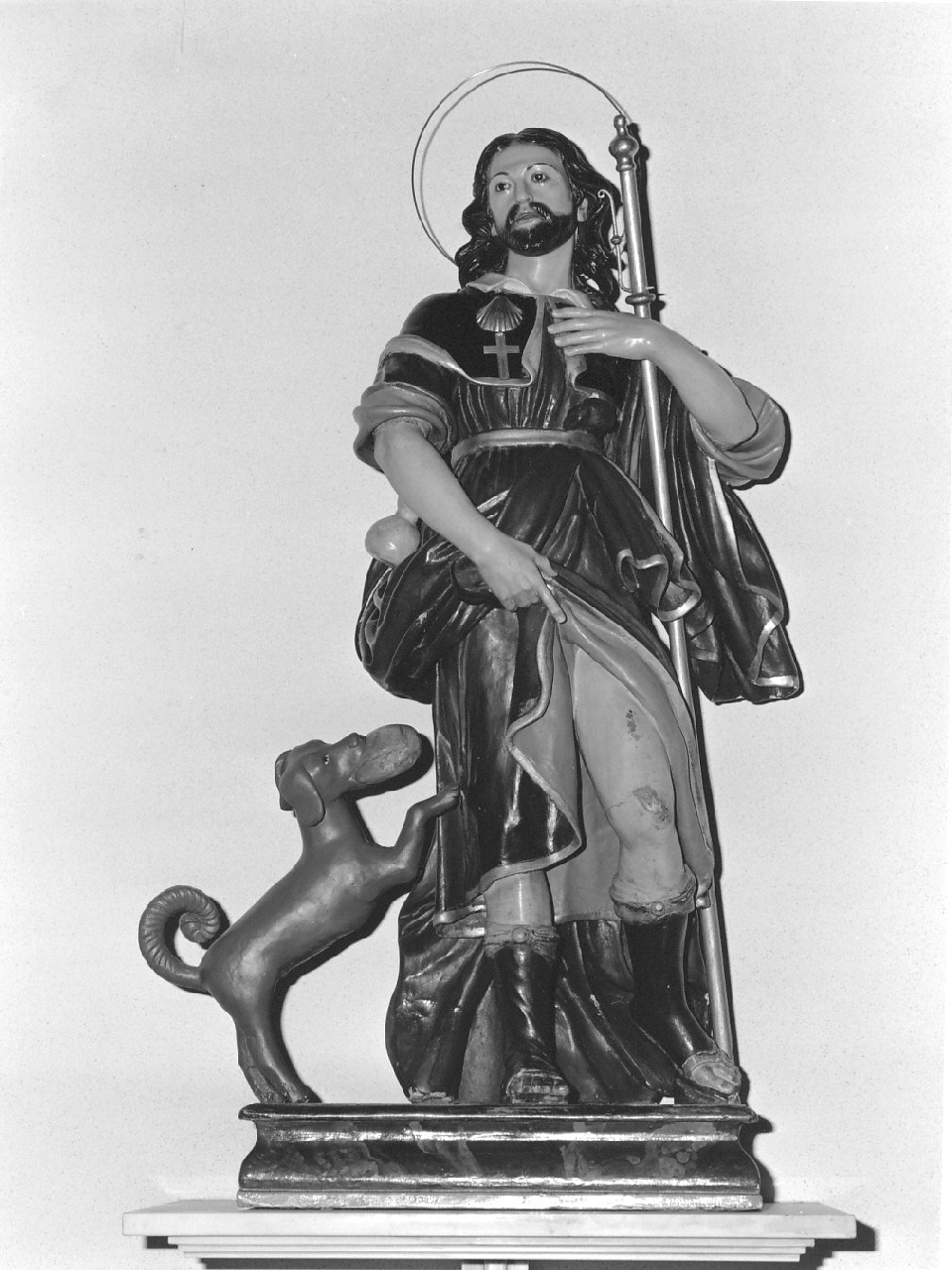San Rocco (statua, opera isolata) - bottega Italia meridionale (inizio sec. XIX)