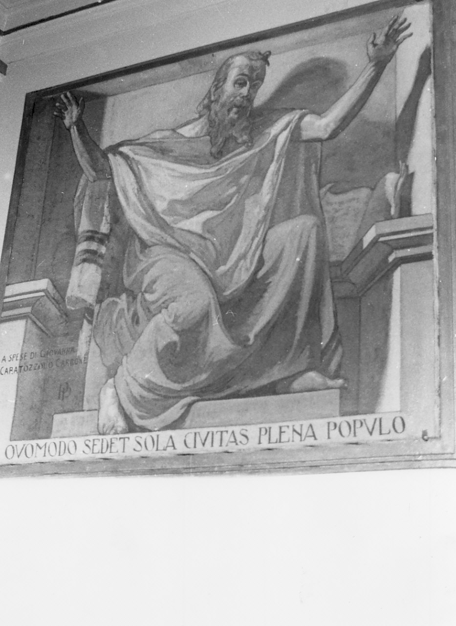 David come profeta (dipinto, elemento d'insieme) di Pancirolo Primo (sec. XX)