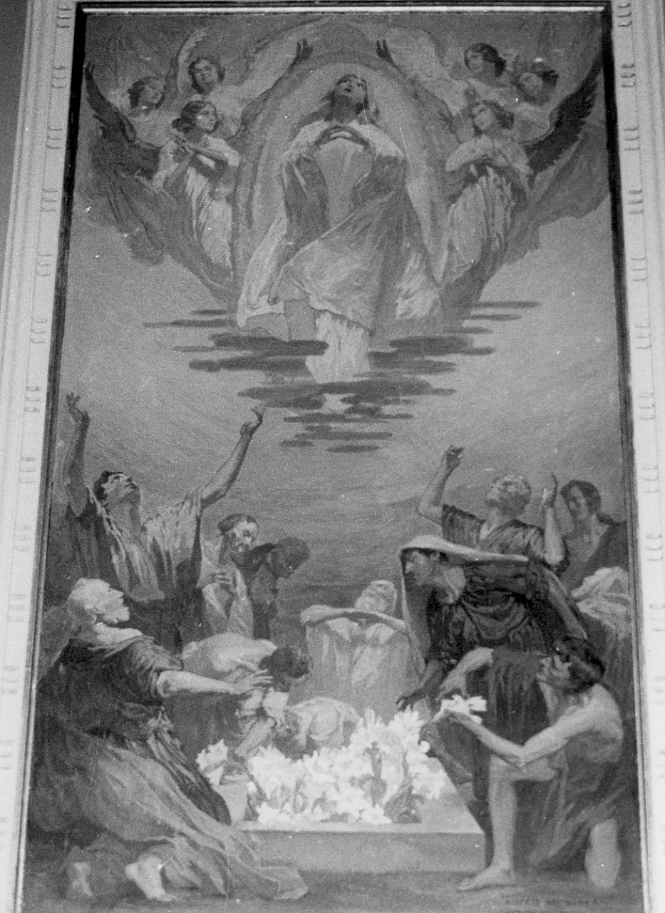 assunzione della Madonna (dipinto, elemento d'insieme) di Pancirolo Primo (sec. XX)