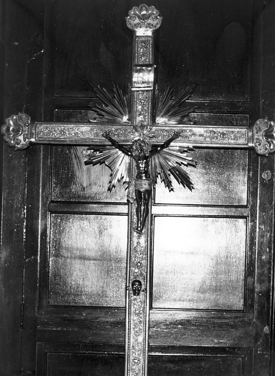croce processionale di Rossi Giuseppe (attribuito), Rossi Francesco Saverio (attribuito) (sec. XIX)