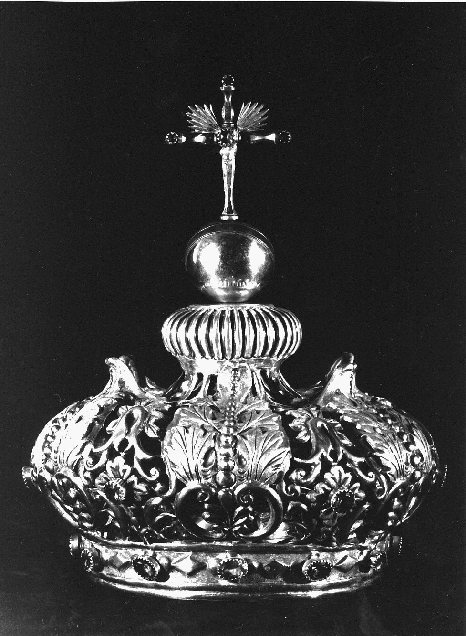 corona di immagine sacra - bottega Italia meridionale (sec. XIX)