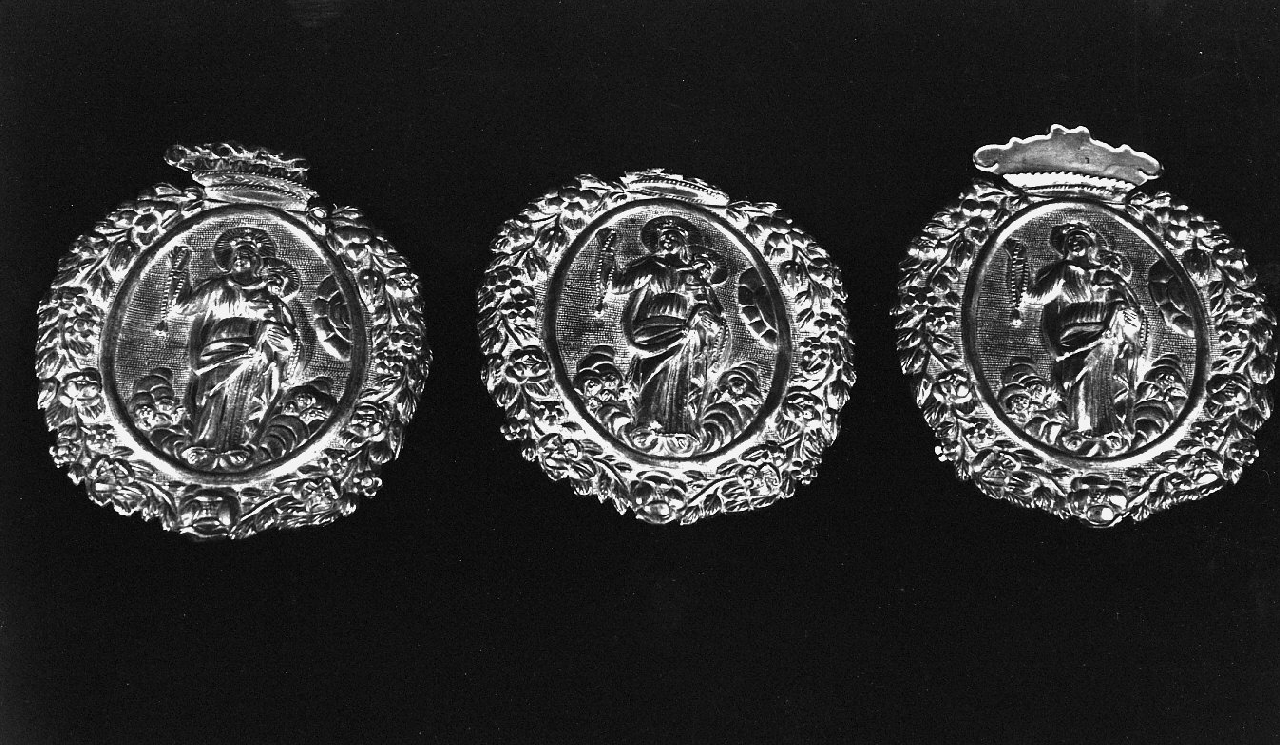 medaglia-scapolare, serie - bottega Italia meridionale (sec. XIX)