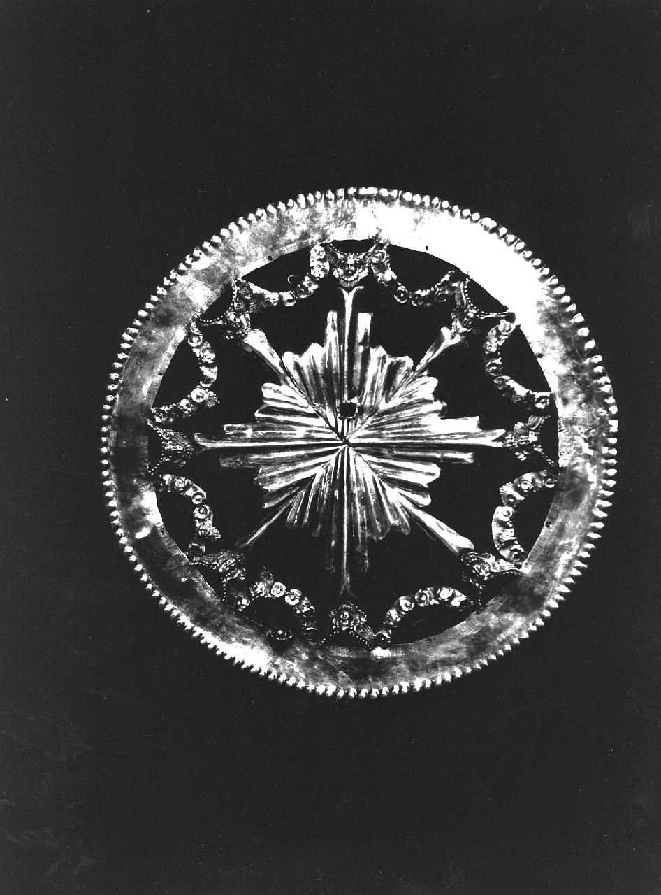 aureola di immagine sacra, opera isolata - bottega Italia meridionale (sec. XIX)