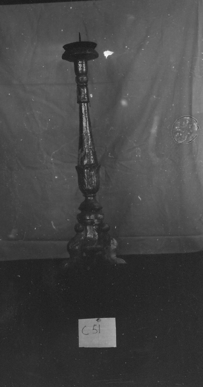 candeliere, serie - bottega calabrese (sec. XIX)