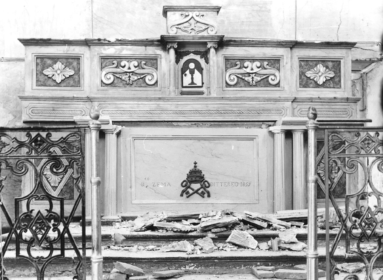 altare maggiore, opera isolata - bottega calabrese (sec. XIX)