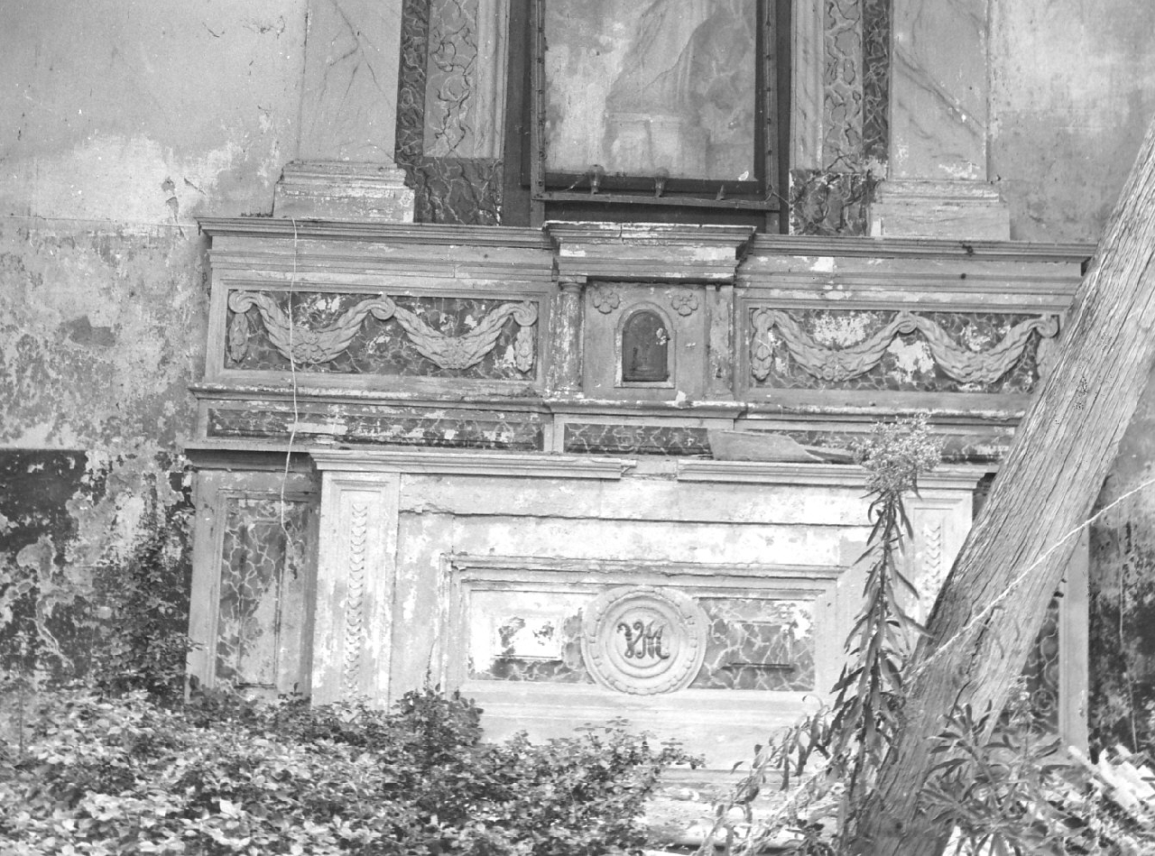 altare, opera isolata - bottega calabrese (fine/inizio secc. XVIII/ XIX)