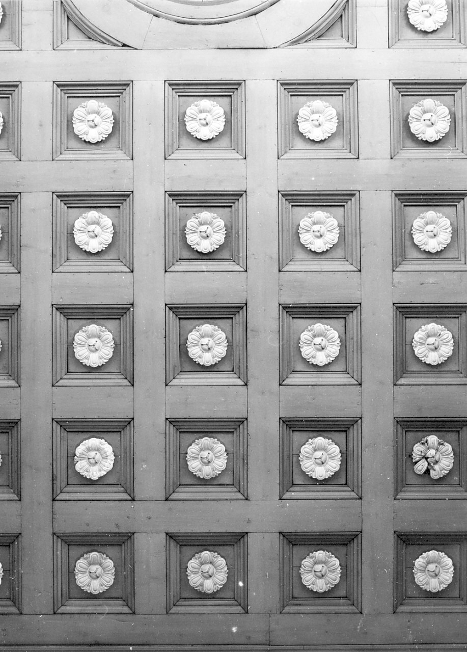 soffitto a cassettoni, opera isolata - bottega calabrese (sec. XIX)