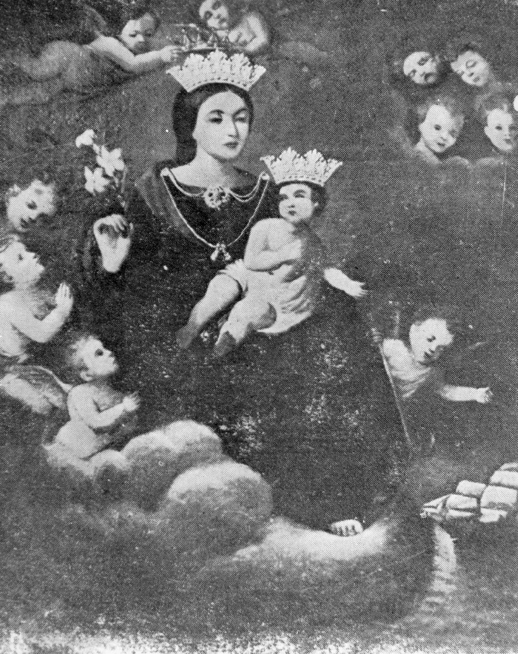 Madonna di Porto Salvo, Madonna con Bambino (dipinto, opera isolata) - ambito Italia meridionale (sec. XVI)