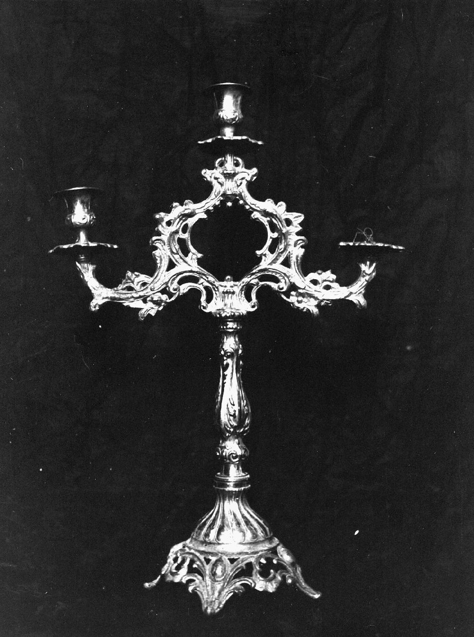 candeliere, serie - bottega calabrese (sec. XIX)