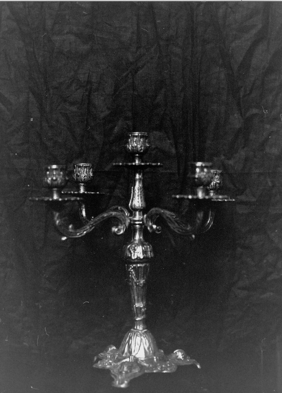 candeliere, serie - bottega calabrese (sec. XIX)