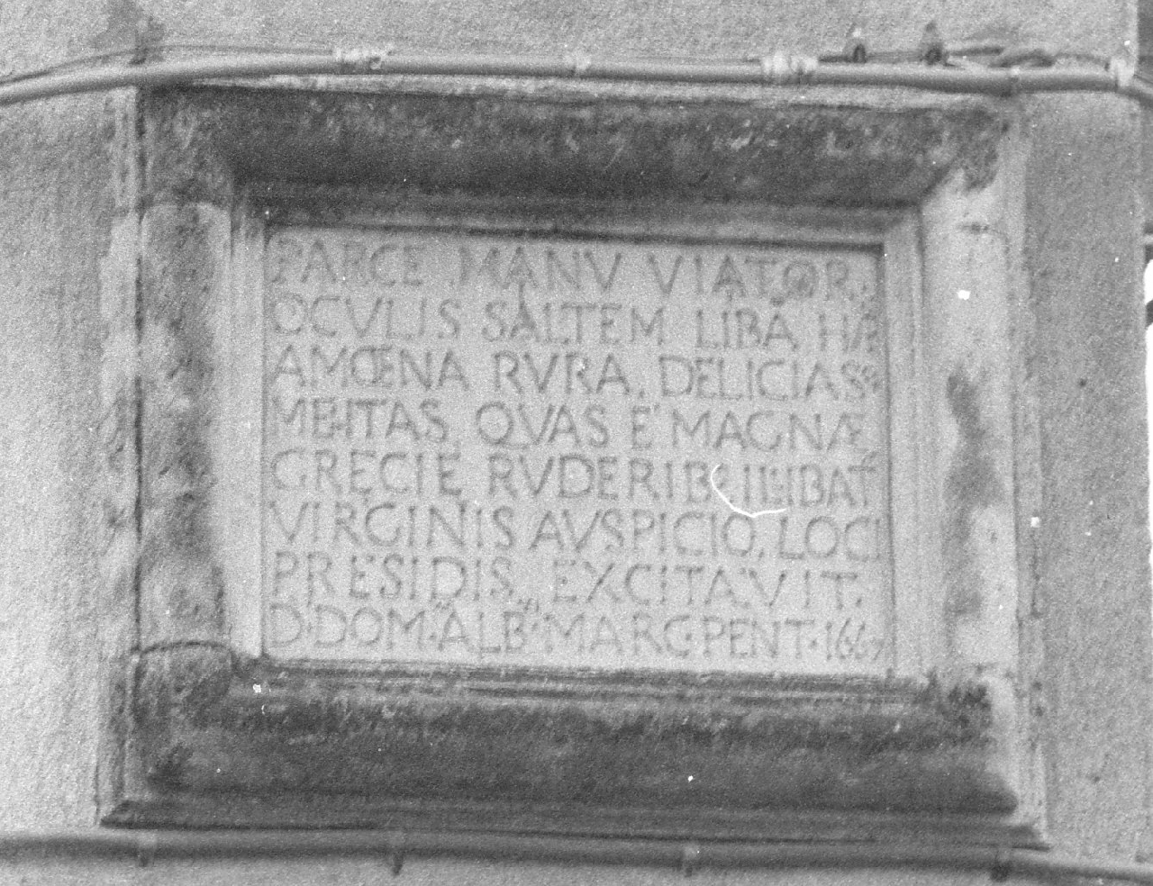 lapide, opera isolata - bottega calabrese (sec. XVII)