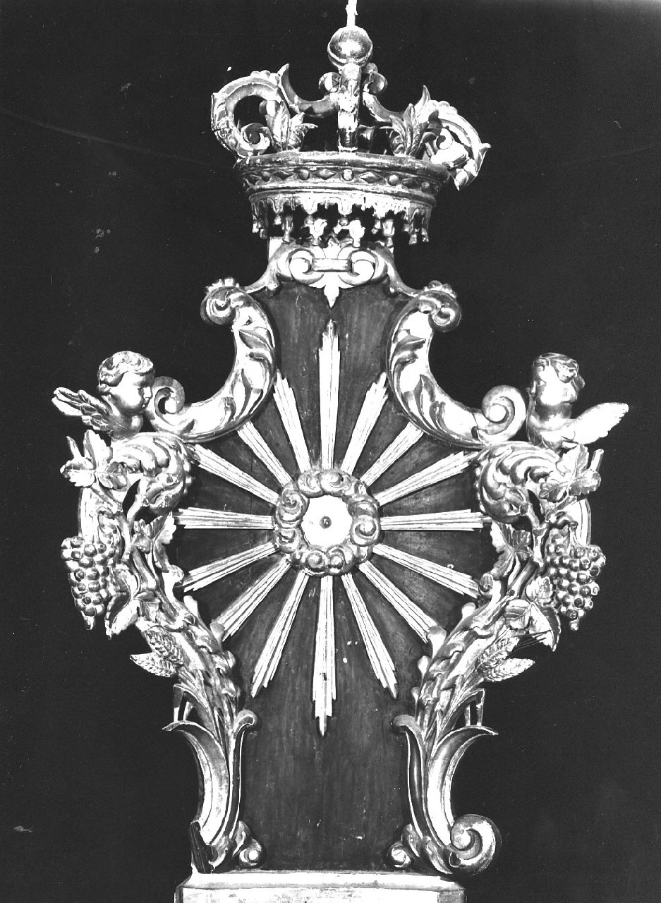 tronetto per esposizione eucaristica - bottega calabrese (fine sec. XVIII)