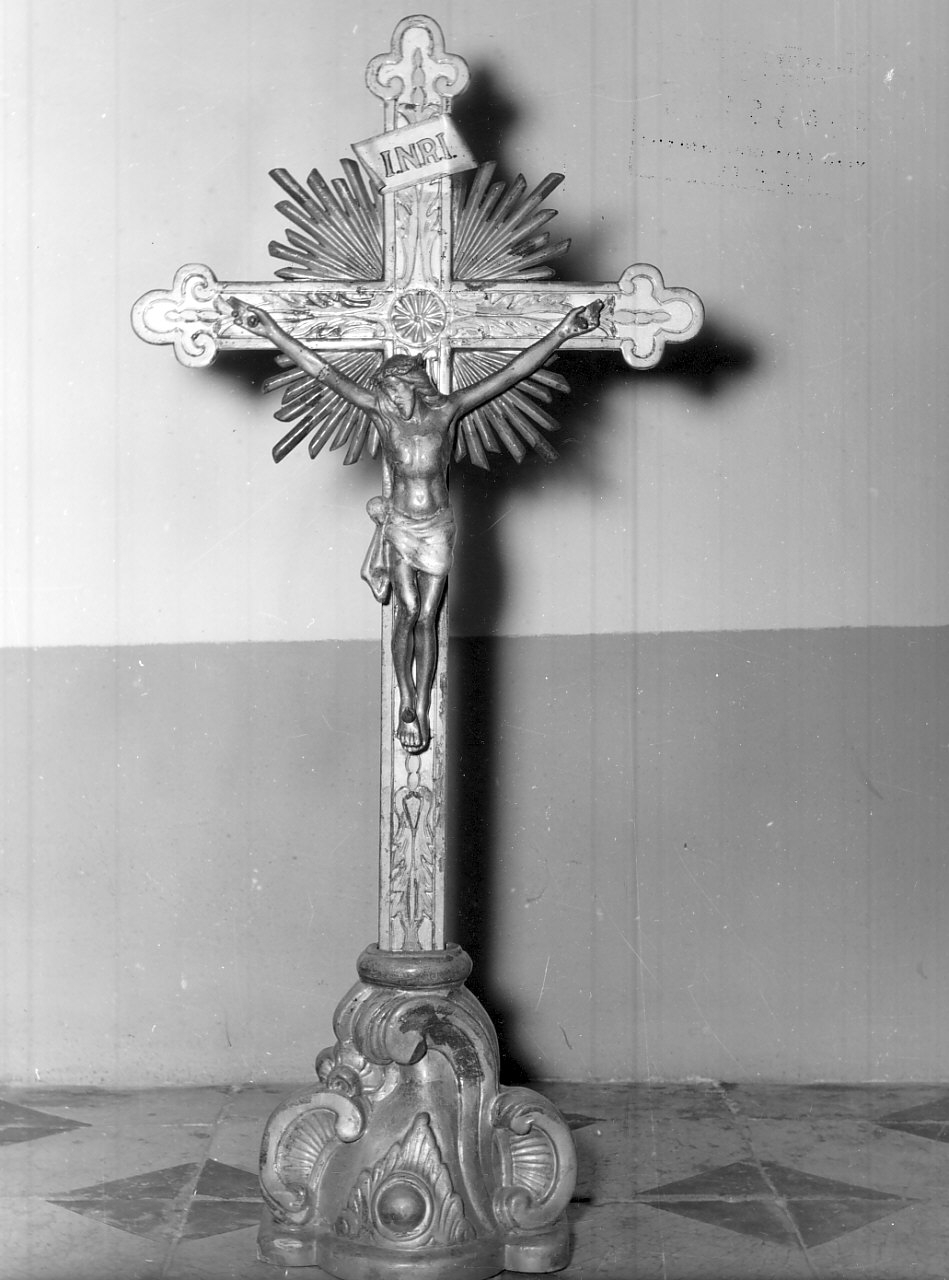 croce d'altare, opera isolata - bottega calabrese (sec. XIX)