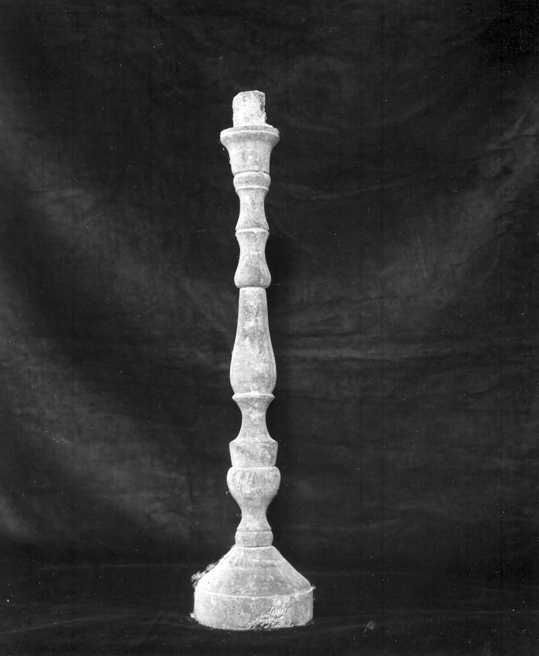 candeliere d'altare - bottega calabrese (sec. XIX)