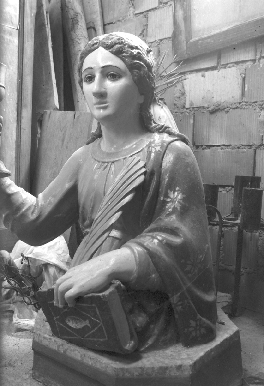 Santa Barbara (?) (busto) - bottega Italia meridionale (sec. XIX)