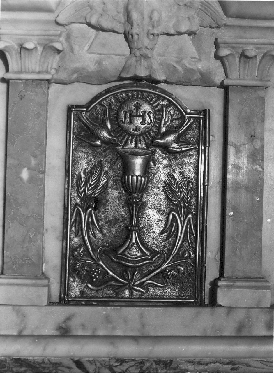 sportello di tabernacolo, elemento d'insieme - bottega Italia meridionale (sec. XX)