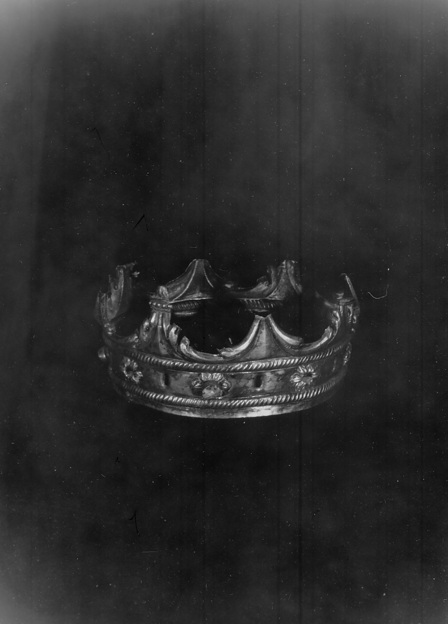 corona da statua, opera isolata - bottega napoletana (sec. XIX)