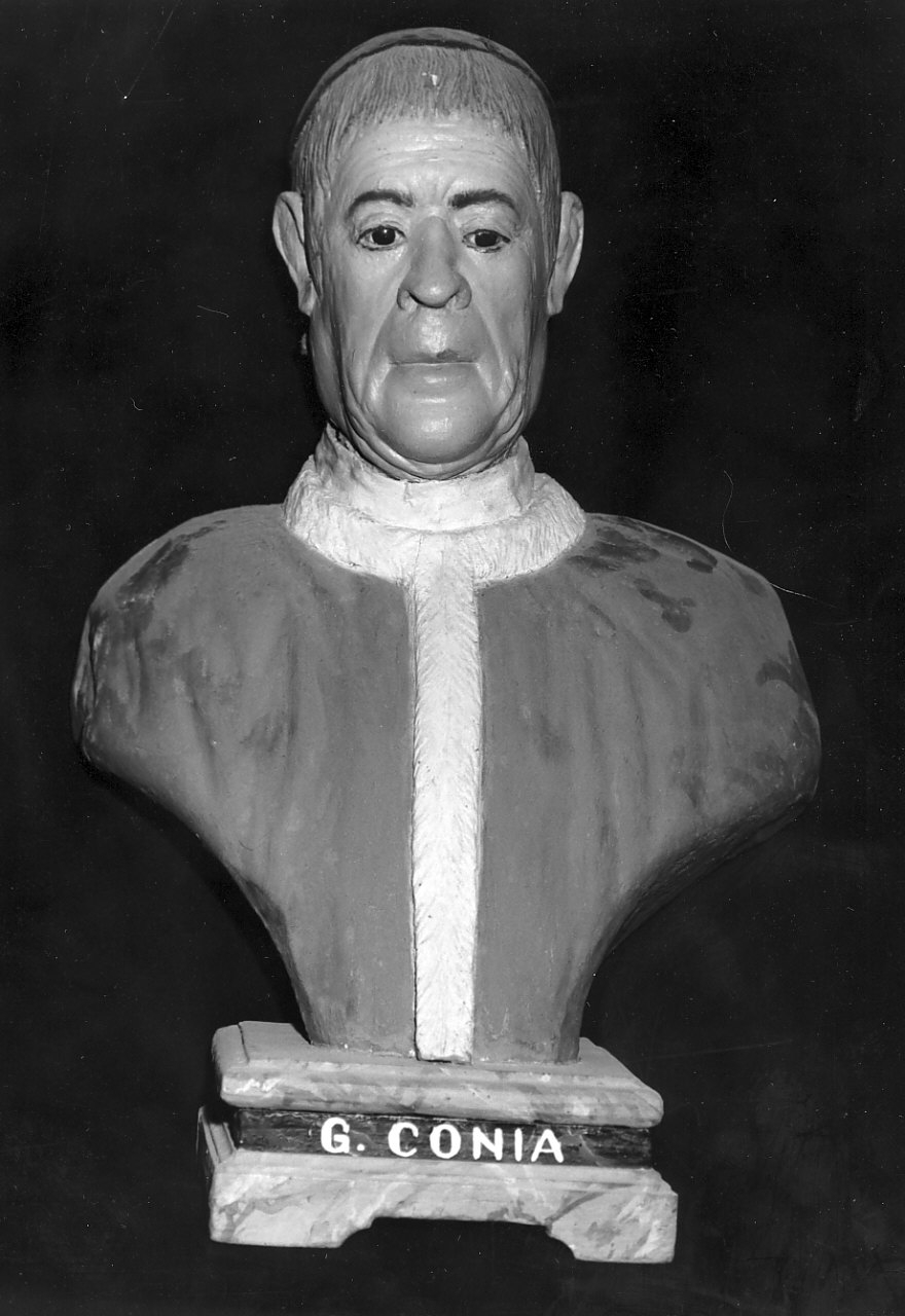 abate Giovanni Conia, ritratto di ecclesiastico (busto, opera isolata) - bottega calabrese (sec. XIX)