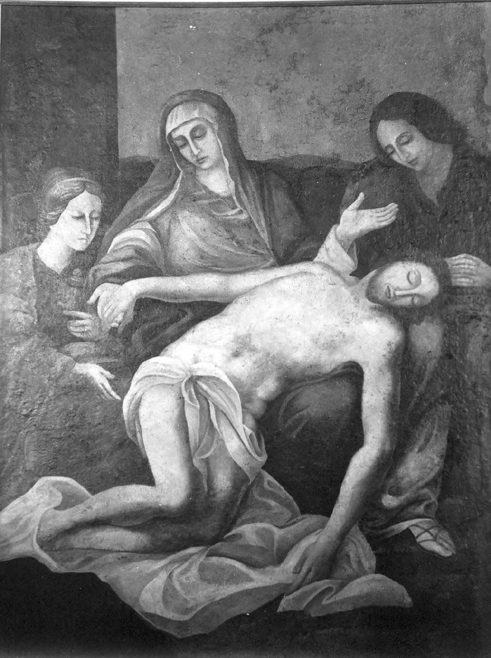 deposizione di Cristo dalla croce (dipinto, opera isolata) - ambito calabrese (sec. XVIII)