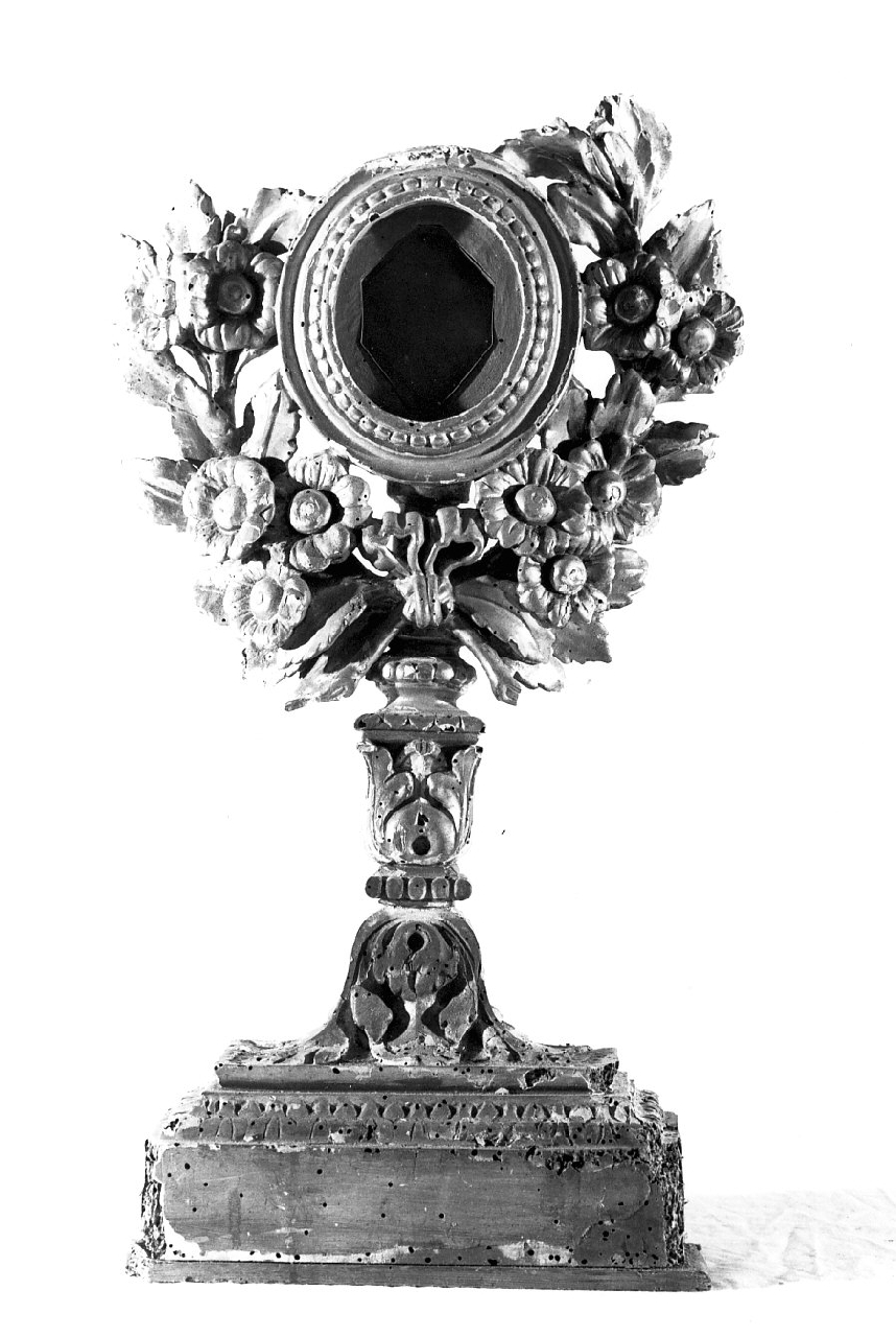 reliquiario-ostensorio, opera isolata - bottega Italia meridionale (sec. XVIII)