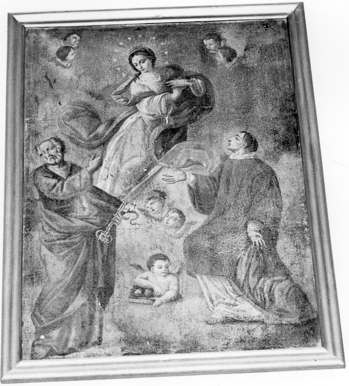 Madonna e Santi (dipinto, opera isolata) - ambito Italia meridionale (sec. XVIII)