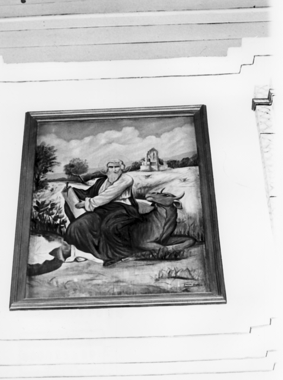 San Luca (dipinto, elemento d'insieme) di Grasso Giuseppe (sec. XX)